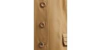 Gold lambskin leather jacket
